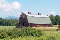 Charlestown, NH - Dean Flat Barn with Mt. Ascutney